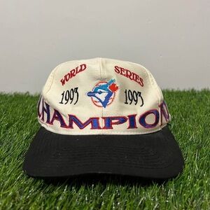 Toronto Blue Jays 1993 World Series Champion Cap - Black and Cream